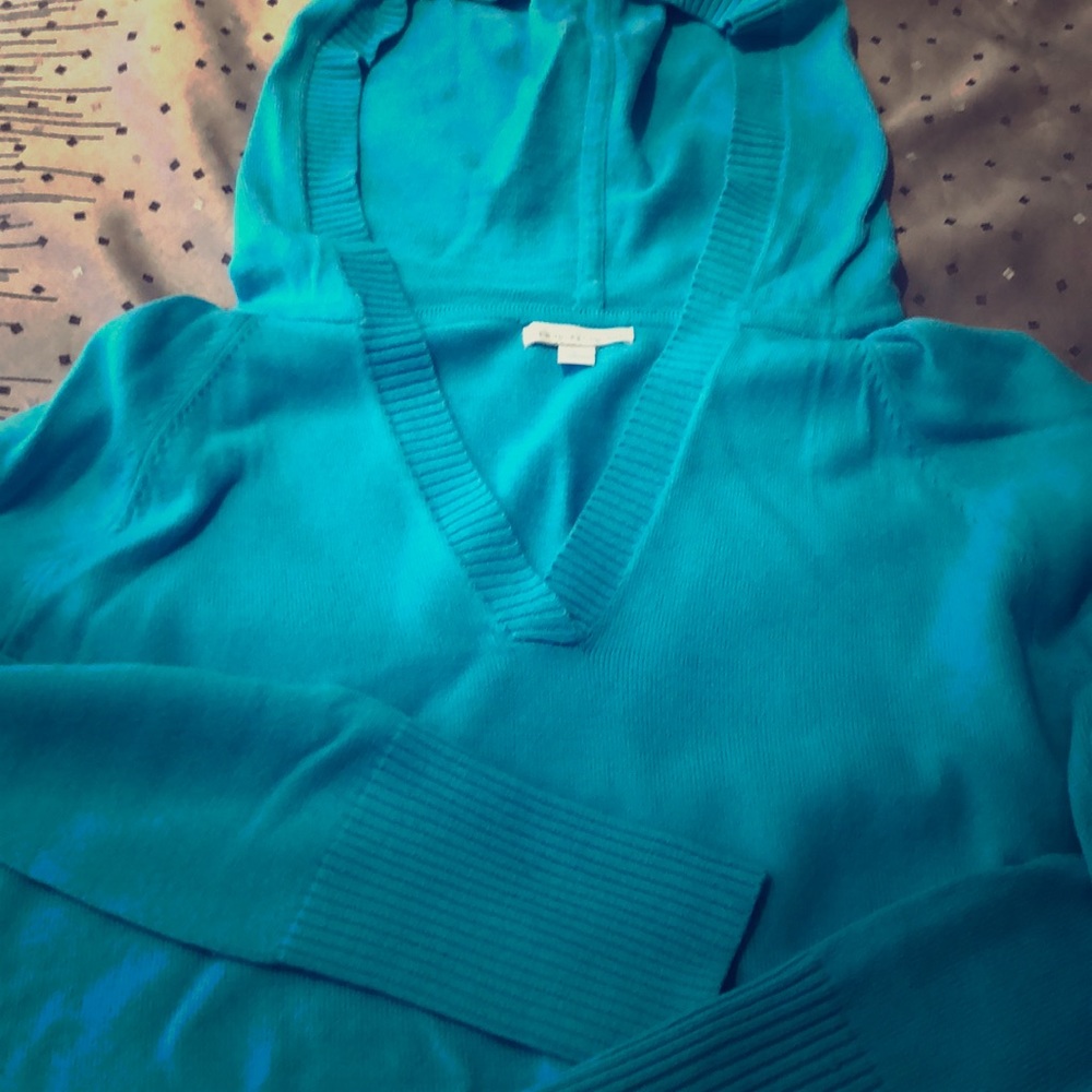 Long hooded sweater